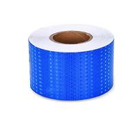 NINHFTDROU Cinta reflectante fluorescente Cinta Reflectante de Seguridad PVC Autoadhesiva Multicolor 10cm x (3-45) m(Blue,10cm x 45m)