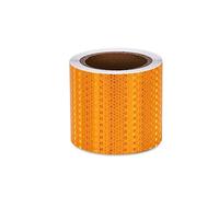 NINHFTDROU Cinta reflectante fluorescente Cinta Reflectante Multicolor 10cm x 10m Advertencia Adhesivo de Marcado de Seguridad for Exteriores(Yellow)