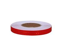 NINHFTDROU Cinta reflectante fluorescente Cinta Reflectante Y Cinta Reflectante De Advertencia Amarilla Autoadhesiva 2 cm X 50 m Multicolor(Red)