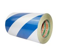 NINHFTDROU Cinta reflectante fluorescente Tamaños múltiples multicolores de la cinta amonestadora reflexiva de la seguridad de la alta visibilidad(Blue White,150mmx45.7m)