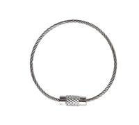 NINHFTDROU Llavero,Llavero de alambre, 5 uds llaveros de anillo de alambre for colgar etiqueta de equipaje llavero de acero inoxidable llavero con anilla piezas Accesorios for llaveros(2.0 X 18cm)