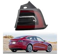 NINHFTDROU Luz de freno Luz de freno trasera LED exterior for Tesla Model 3 2017-2023 rojo y transparente lado derecho del conductor