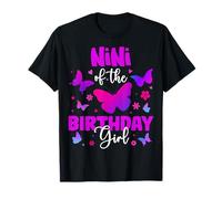 Nini of The Birthday Girl Butterfly Party Family Matching Camiseta