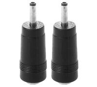 Niniang 2 piezas 3,0 mm x 1,1 mm macho enchufe A 5,5 mm x 2,1 mm conector de alimentación DC