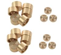 Niniang 2 Set Trompeta Válvula Dedo Botones Piezas Trompeta Accesorios Accesorios Instrumentos Musicales Dorado