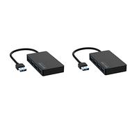 Niniang 2 x 5 Gbps de alta velocidad USB 3.0 Hub 4 puertos USBAdaptador separador para ordenador portátil y fuente de corriente