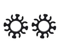 Niniang 2X Clip de soporte de la batería para V TD 38mm Batería de silicona Soporte Clip Accesorios Negro