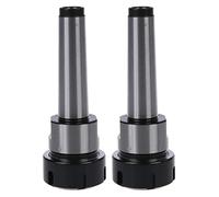 Niniang 2X ER32 MT3 - Soporte de cono de collet Chuck fresado CNC para torneado recto, plata + negro