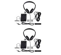 Niniang 2X Piezo eléctrico para mini silenciador para violín con cables para auriculares y conector