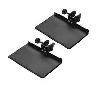 Niniang 2X - Soporte universal para micrófonos, bandeja metálica con pinza