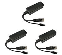 Niniang 3 X Micro-USB POE Splitter 48 V a 5 V2 A/3 A Mini alimentación USB Nacional con carga de teléfono inteligente
