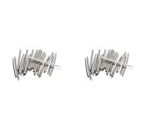 Niniang 48 piezas alambre de guitarra de acero inoxidable 24 trastes de diapasón 2.7mm para piezas de guitarra acústica
