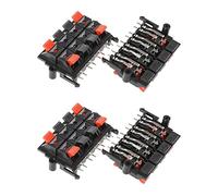 Niniang 4Pcs - Terminales de altavoz de muelle de carga de resorte 64x40x20mm 8 posiciones
