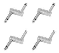 Niniang 4X 6.35 adaptador enchufe acoplador tipo conector para pedal efecto guitarra adaptador amplificador alta calidad 1/4 pulgadas