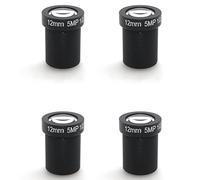 Niniang 4X Lente de cámara de una sola tarjeta 12mm 5MP HD Lente de cámara Red CCTV Accesorios de cámara