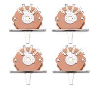 Niniang 4X Selector de Interruptor de Palanca de 5 vías Negro para Reemplazo de Piezas de Guitarra Eléctrica