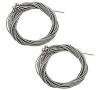 Niniang 8 piezas accesorios de guitarra baja cuerda baja acero inoxidable medidor plateado plata cuerda guitarra accesorios bajos