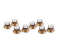 Niniang 8 piezas Series Botones de Control de Velocidad 4 Tonos 4 Volúmenes para Lp Guitarra Botones Dorados Accesorios