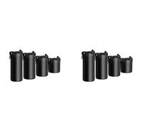 Niniang 8 piezas Series para Cámara Conjunto de Lente de Lente para Cámara Reflex Digital Bolsa de Objetivo a prueba de golpes, Negro