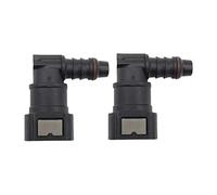Niniang 9.89 ID8 Conector de Conducta de Combustible Curvo, Accesorios de Tubería de Montaje de Tubo de Urea Montaje de Filtro de Gas 90 ° Conector de Combustible