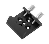 Niniang Adaptador de base de bisel de búsqueda de telescopio, base para ranura de de , piezas de conversión de rosca de 1/4, color negro