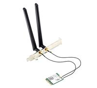 Niniang AX210NGW WIFI6E - Tarjeta de cubo inalámbrica, cable y antena 8DB+kit deflector 5374M Gigabit Bluetooth 5.2 2.4G/5G/6G Tri-Band NGFF