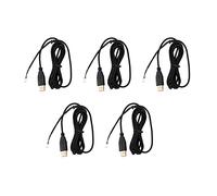 Niniang - Cable de línea de ratón USB para Deathadder 2013 (aprox. Ratón de repuesto 2.1 M 5 hilos 5 alfileres chapado en negro