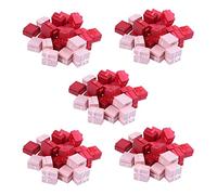 Niniang de 120 piezas - Caja de anillo cuadrado para cumpleaños, bodas, aniversarios, colores surtidos