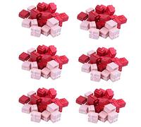 Niniang de 144 piezas - Caja de anillo cuadrado para cumpleaños, bodas, aniversarios, colores surtidos