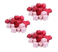 Niniang de 72 piezas - Caja de anillo cuadrado para cumpleaños, bodas, cumpleaños, cumpleaños, colores surtidos