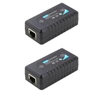 Niniang - Extensor POE 1 puerto 10/100Mbps con entrada y salida estándar IEEE 802.3Af para cámara IP (120 metros)