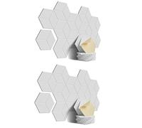 Niniang - Juego de 24 espumas acústicas, paneles autoadhesivos, para aislamiento acústico y tratamiento acústico, color