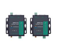 Niniang - Módem GSM 2 piezas serie RS232 RS485 a GPRS DTU con de plástico de la UE con instrucciones