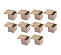 Niniang - Molde de pan cuadrado con tapa (10 x 10 x molde de pan con tapa antiadherente, mini cuadrado para tostadas
