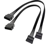 Niniang Molex IDE 4 pines macho a 15 pines SATA convertidor de alimentación cable adaptador disco duro HDD SSD cable extensión de alimentación, paquete de 2, 500200729