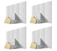 Niniang Paquete de 48 paneles acústicos autoadhesivos, relleno insonorizado de 12 x 12 x 0,4 pulgadas, panel aislante acústico para, gris
