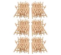 Niniang Paquete de 72 mini exhibiciones madera caballete caballete conjunto para manualidades de pinturas pequeñas acrílicas proyectos petroleros