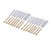 Niniang - Pick-up de guitarra eléctrica (16 unidades, M3X30 mm, ajuste de de tornillo y resorte de color dorado