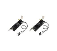 Niniang - Tarjeta de 24 bits (2 unidades, 192 khz, SPDIF, óptica y soporte de cable de la placa de salida de audio digital para