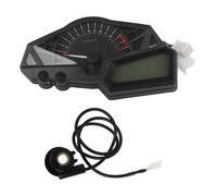 Ninja 300 Motorcycle Tachometer Multifunctional LCD Color Screen with Shift Alert Water Temperature Alarm Voltage Monitor Mileage RPMn