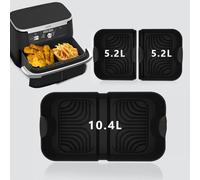 Ninja - Accesorio para freidora de aire caliente, accesorio para Ninja Foodi Flexdrawer AF500EU, 1 x 10,4 L y 2 x 5,2 l, molde de silicona para freidora de aire caliente Ninja Air Fryer af500de