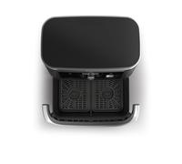 Ninja - AF500EU freidora Doble 10,4 L Independiente 2470 W Freidora de aire caliente Negro, Acero inoxidable