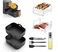 Ninja Air Fryer Accesorios para Ninja Double Stack XL SL400EU, 2025 Nuevo Ninja Foodi Accesorios para Ninja Foodi Dual AF500EU, AF400EU, AF300EU 7,6-10,4 L, 8 PC Air Fryer Accesorios, Molde