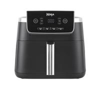 Ninja Air Fryer PRO Freidora de aire, 4,7 l, Cesta indiviual, 4 en 1, Freír con aire, Asar, Recalentar, Deshidratar, 1-2 porciones, digital, cesta y rejilla antiadherentes, en negro, AF140EU