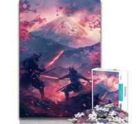 Ninja al pie del Monte Fuji - Rompecabezas de 1000 Piezas para Adolescentes, Juguetes educativos, Juegos Familiares, Regalos y cumpleaños únicos, 50x75cm