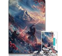 Ninja al pie del Monte Fuji: Rompecabezas de 1000 Piezas para Adultos y Adolescentes Un Juego desafiante y Familiar, Toda la Familia (38x26cm)