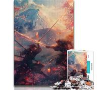 Ninja al pie del Monte Fuji - Rompecabezas para Adultos y Adolescentes, Juego desafiante para Jugar en Familia, Toda la Familia, 50x75cm