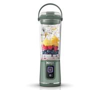 Ninja Blast Batidora portátil, Vaso de 530 ml con tapa antigoteo y boquilla para sorber, Minibatidora sin cable, recargable, smoothies, batidos de proteínas, pica hielo y frutas congeladas, BC151EUEM