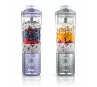 Ninja Blast Max Batidora portátil de 570 ml con batería recargable, vaso para mezclas y tapa para hacer smoothies, batidos de proteínas, picar hielo y fruta congelada, Lavanda/Plata BC251EULS