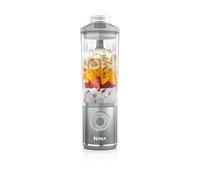 Ninja Blast Max Batidora portátil de 570 ml con batería recargable, vaso para mezclas y tapa antigoteo para hacer smoothies, batidos de proteínas, picar hielo y fruta congelada, plata, BC251EUSL